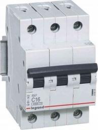 Legrand Wyłącznik nadprądowy RX3 3P C 16A 6000A - 419235