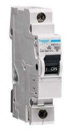 Hager Wyłącznik nadprądowy 1P B 16A 6kA AC (MBN116E)
