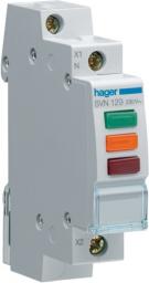 Hager Lampka modułowa 3-fazowa czerwony/zielony/pomarańczowy 230-400V AC (SVN129)
