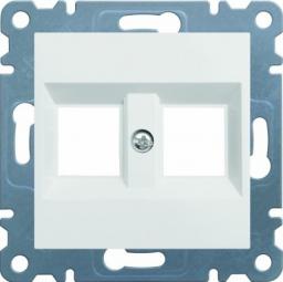 Hager Płytka podwójna Keystone Jack biała LUMINA2 - WL2320