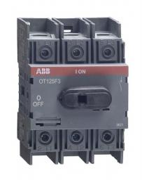 ABB Rozłącznik izolacyjny OT125F3 125A 3P bez wałka i rączki 1SCA105033R1001