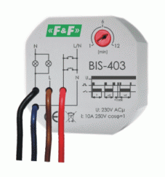 F&F Przekaźnik impulsowy I<10A czas wył. 1-12min - BIS-403