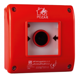 Spamel Ręczny ostrzegacz pożarowy A n/t OP1 1NO 1NC 230V OP1-W01-A11-230