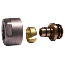 Schlosser Złączka zaciskowa do rury z tworzywa sztucznego M22x1,5-16x2 GW biała - 602600005