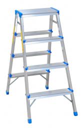 Drabex Drabina wolnostojąca dwustronna aluminiowa 4 stopniowa (DR8003)
