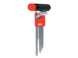 Modeco Zestaw kluczy imbusowych hex typ L 1,5-10mm z kulką 9szt. (MN-54-120)