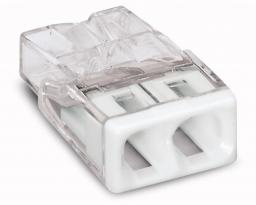 Wago Złączka Compact 2-przewodowa transparentna / biała (2273-202)