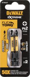 Dewalt Końcówka wkrętarska udarowa Extreme Impact Torsion2 PH2 2szt. (DT70532T-QZ)