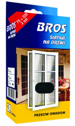 Bros Siatka na drzwi czarna 140x220cm 10szt. - 480