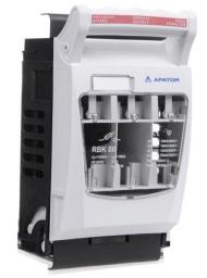 Apator Rozłącznik izolacyjny bezpiecznikowy montaż tablicowy zaciski kablowe: mostkowe 4-70mm2 RBK00 690V 160A 63-823333-011