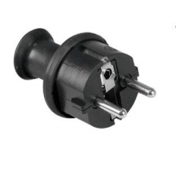 Opal Wtyczka prosta rozbieralna WT-40H 16A IP44 czarna