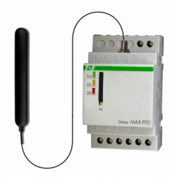 F&F Przekaźnik zdalnego sterowania GSM SMS, 2xWY, 2xWE, załącz/wyłącz/powiadom zasilanie 230V AC styki 1NO/NC montaż na szynie DIN SIMPLYMAX-P01