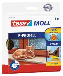 Tesa Uszczelka gumowa 9mm profil P brązowa 6m (0539003)