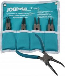 JOBIextra Komplet szczypiec Seegera 225mm 4szt. w etui (X7943)