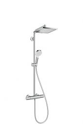 Zestaw prysznicowy Hansgrohe Crometta E z deszczownicą z baterią termostatyczną chrom (27281000)