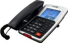 Telefon stacjonarny Maxcom KXT 709 Czarno-srebrny 