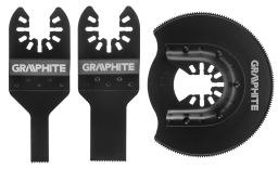 Graphite Zestaw brzeszczotów do metalu 3szt. (56H072)