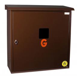 Weba Skrzynka gazowa wolnostojąca z daszkiem 600 x 600 x 250mm brązowa (06-25-0600-12)