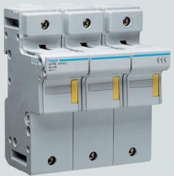 Hager Modułowa podstawa bezpiecznikowa 3P L58 bezpiecznik 22x58mm, 125A 500V (LR703)