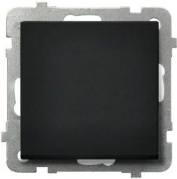 Ospel Łącznik jednobiegunowy Sonata 16AX IP20 czarny metalik (ŁP-1R/m/33)