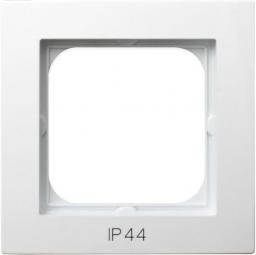Ospel Ramka pojedyncza AS do łączników IP-44 biały (RH-1G/00)
