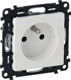 Legrand Gniazdo VALENA LIFE 2P+Z 16A 250V z przesłoną zaciski śrubowe białe (753184)