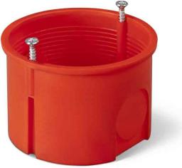 Puszka podtynkowa 60mm z wkrętami czerwona PK-60 PRO (0281-01)