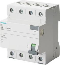 Siemens Wyłącznik różnicowo-prądowy 4P 25A 0,03A typ AC (5SV4342-0)