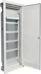 Hager Rozdzielnica modułowa Volta 5 x 12 podtynkowa z płytą montażową i gniazdami 3x230V (VU60NWP)