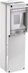 Elettrocanali Rozdzielnia budowlana pusta 4 mod.2 gniazda bez otworów szara EC69001 - EC69001
