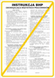 ANRO Tabliczka Instrukcja obowiązująca wszystkich pracowników (IB01/P)