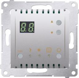 Kontakt-Simon Simon 54 Regulator temperatury z wyświetlaczem z czujnikiem wewnętrznym 16(2) A 230V srebrny mat (DTRNW.01/43)