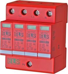 ELS Elektrotechnika Ogranicznik przepięć B+C 4P 275V 60kA 1,5kV EL30B+C 4P 4,5kA
