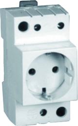 Eti-Polam Gniazdo modułowe 2P+Z 10/16A 230V Schuko na szynę (002414020)