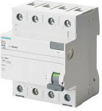 Siemens Wyłącznik różnicowoprądowy 4P 40A 0,03A typ AC (5SV4344-0)