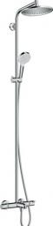 Zestaw prysznicowy Hansgrohe Crometta S z deszczownicą z baterią termostatyczną chrom (27320000)