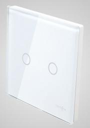 Touchme TouchMe Duży panel szklany, łącznik podwójny, biały (TM702W)