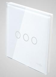 Touchme TouchMe Duży panel szklany, łącznik potrójny, biały (TM703W)
