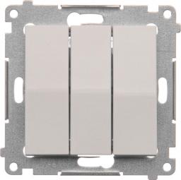 Kontakt-Simon Łącznik potrójny Simon 54 z podświetleniem LED biały (DW31L.01/11)