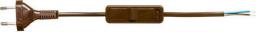 Zamel Sznur przyłączeniowy z wyłącznikiem SP/W-190cm brązowy SP/W-190/2X0,5/-BRA (YNS10000497)
