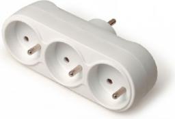 GTV Rozgałęziacz wtyczkowy 3x 2P+Z biały AE-RU0103-00