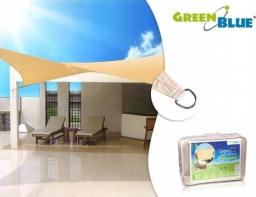 GreenBlue Żagiel ogrodowy zacieniacz UV poliester 4m kwadrat GB504 kremowy hydrofobowa powierzchnia - GB504