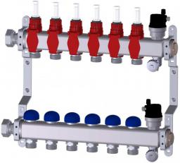 Purmo Rozdzielacz PREMIUM LINE z rotametrami - 8 pętli (FBWMSST0840142P0)