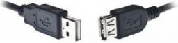 Kabel USB Gembird USB-A - USB-A 1.8 m Czarny (CCPUSB2AMAF6)