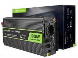 Przetwornica Green Cell 12V/220V 1000W/2000W (INV08)