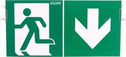 AWEX Plexa EXIT P + sprzężyny mocujące +piktogram PU31 PU41 - ETE/PLX/PU31,PU41