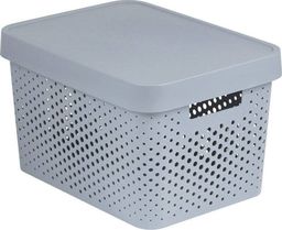 Curver Pojemnik ażurowy Curver INFINITY 17L Jasny szary z przykrywką - 229168