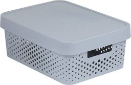 Curver Pojemnik ażurowy Curver INFINITY 11L Jasny szary z przykrywką - 229163