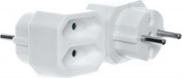 Plastrol Rozgałęźnik wtyczkowy 2-gniazda b/u Euro R-2 (W-97742)