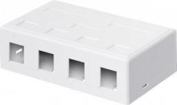 Goobay Pusta obudowa Keystone 4-port - umożliwia montaż metodą Snap-In (79376)